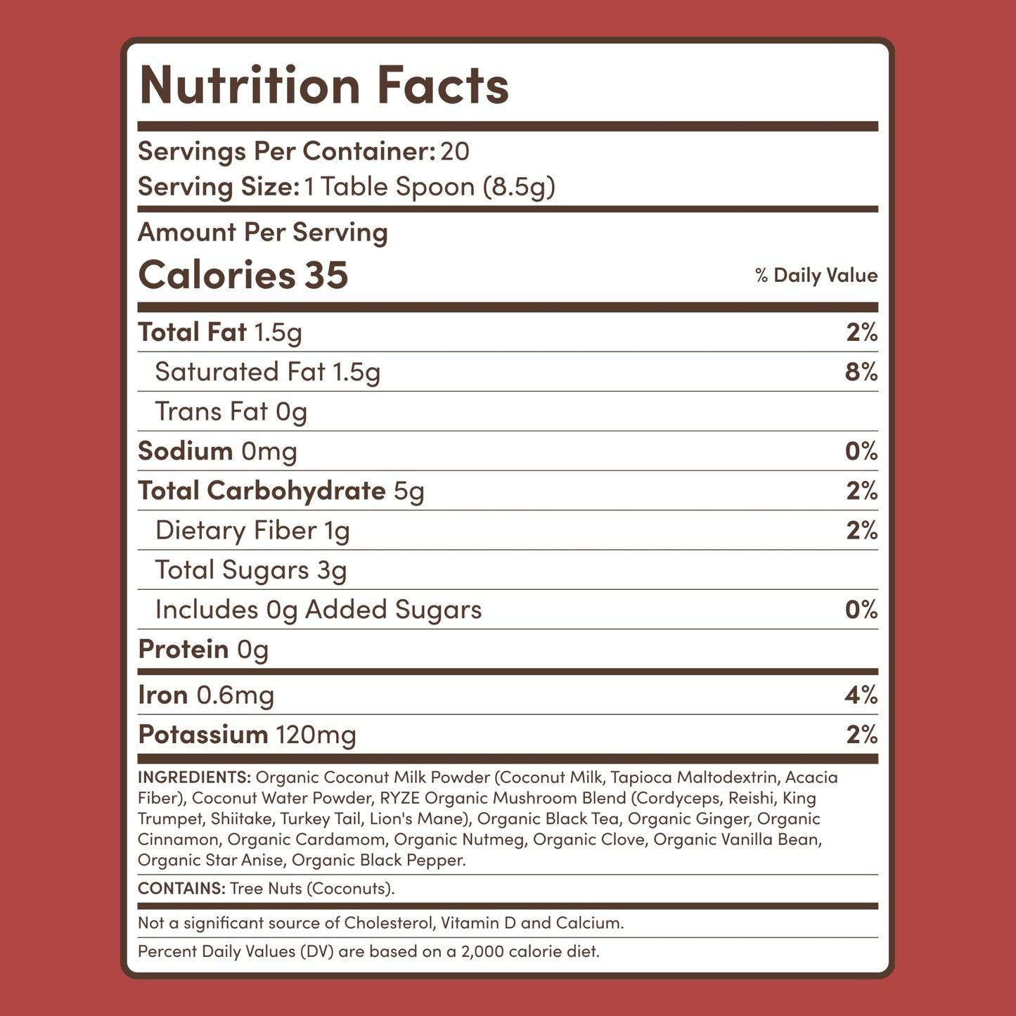Mushroom Chai (1 Pack - 20 Servings) - JSUQ