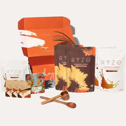 RYZE Lovers Gift Set: 2 Coffees + 2 Creamers - 8DAG