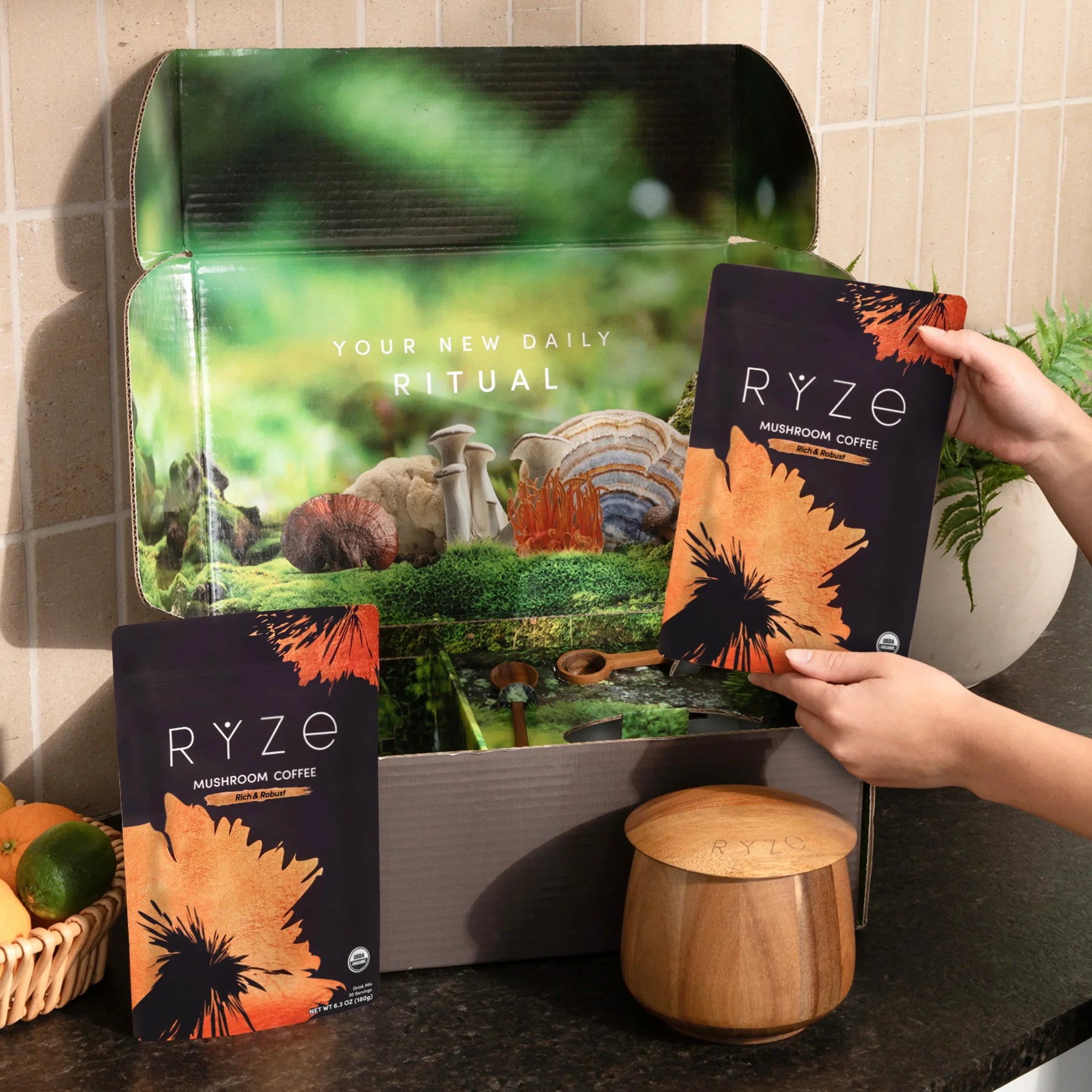 RYZE Ritual Set Dark Roast (90 Day Plan) - EOUX