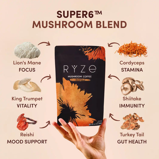 Mushroom Coffee Dark Roast Starter Kit 60 Serving - JY0X
