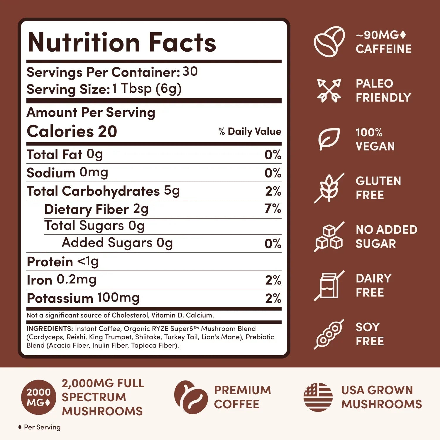 Mushroom Coffee Dark Roast Starter Kit (60 servings) - WPQ7