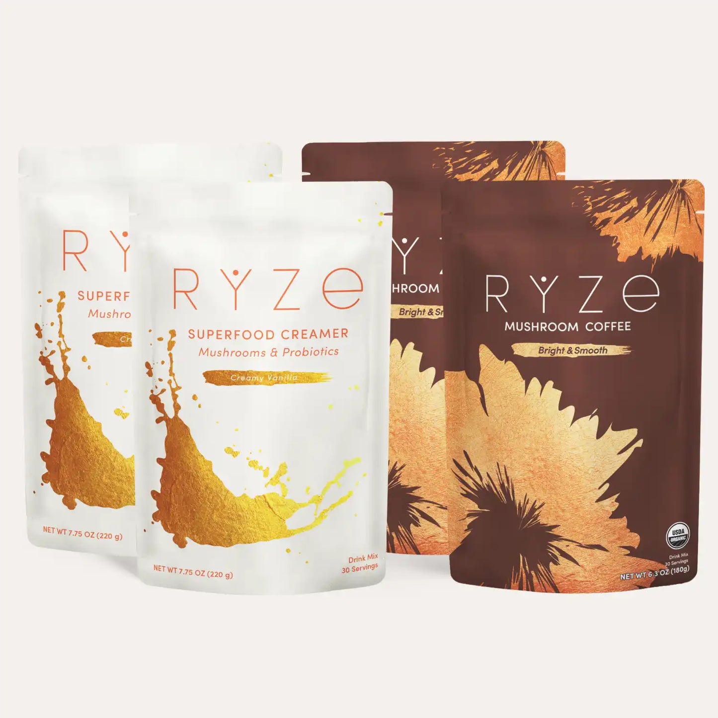 RYZE Lovers Gift Set (2 Coffees + 2 Creamers) - 1DKS