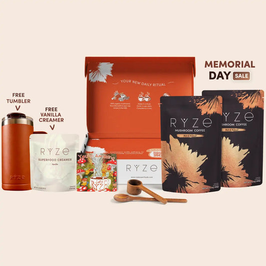 Mushroom Coffee Dark Roast Starter Kit (Upgrade) - Y6PM