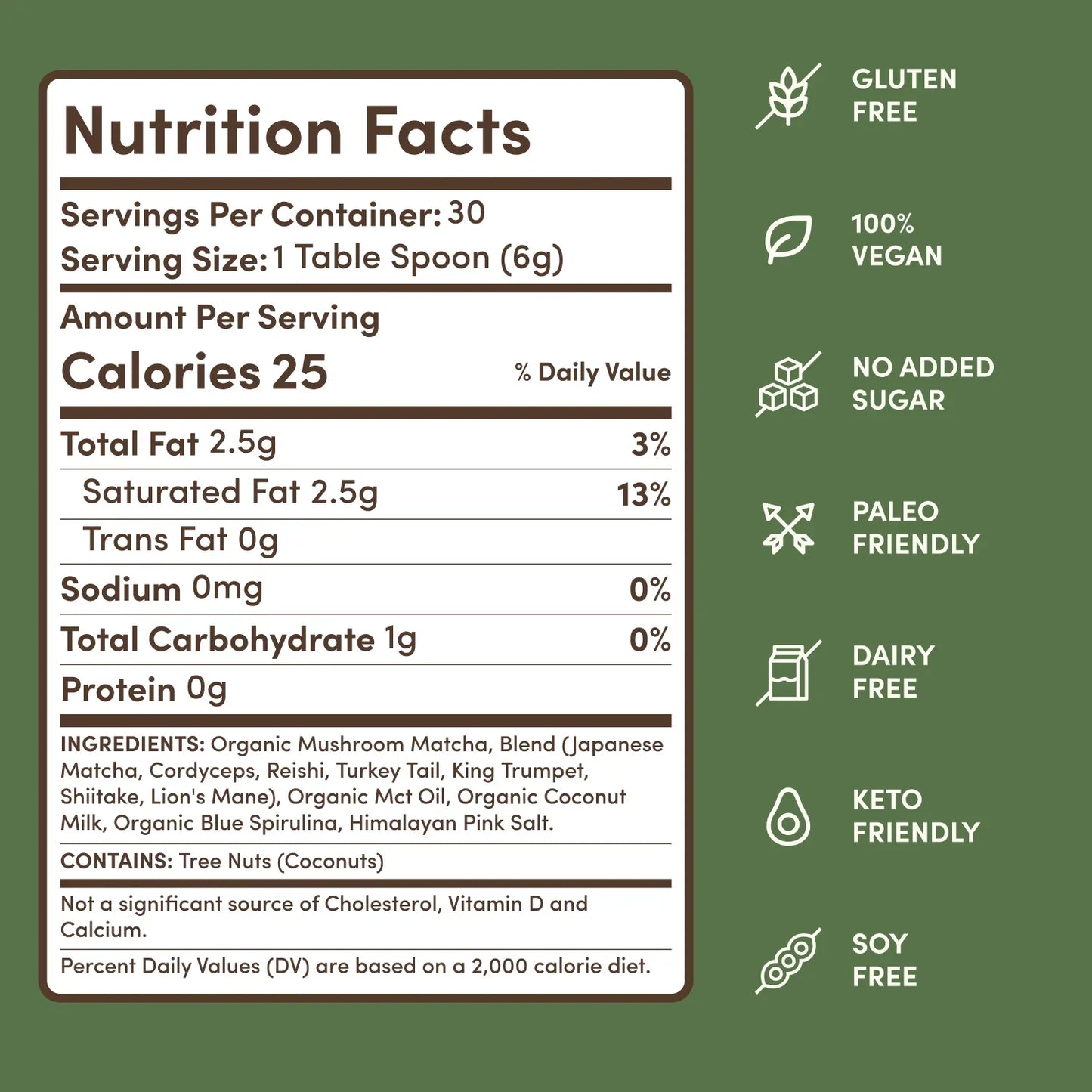 Mushroom Matcha (30 Servings) - 8E0L
