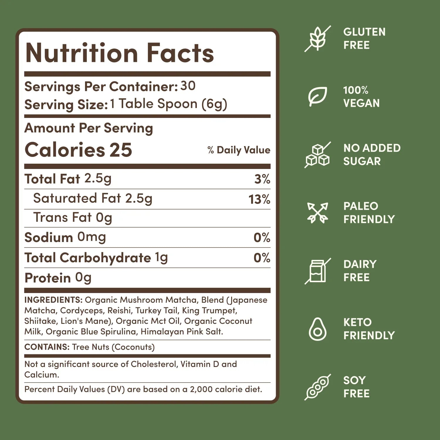 Mushroom Matcha (30 Servings) - 8E0L