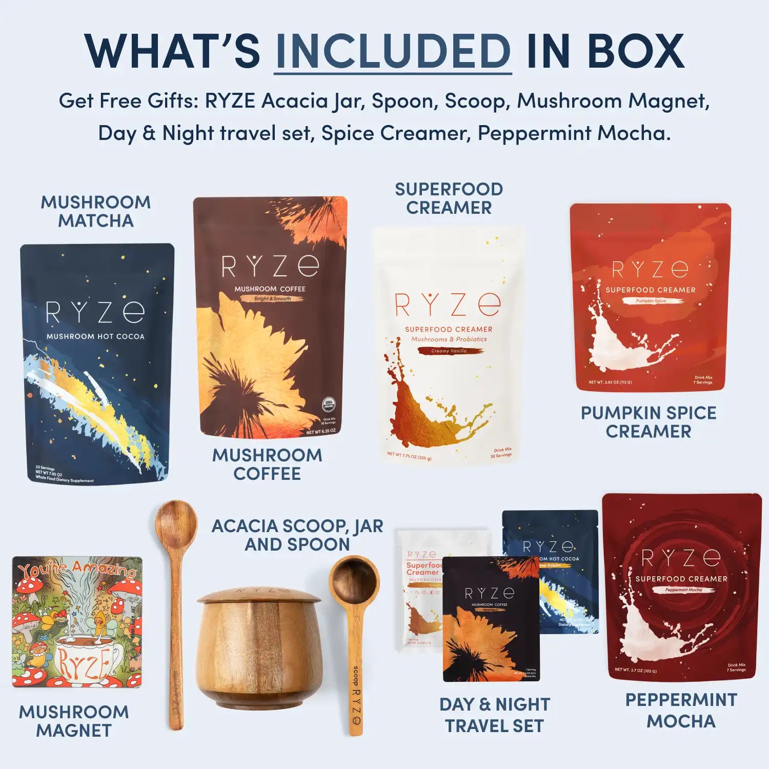 RYZE Ritual Set: Cocoa + Coffee - YFJC