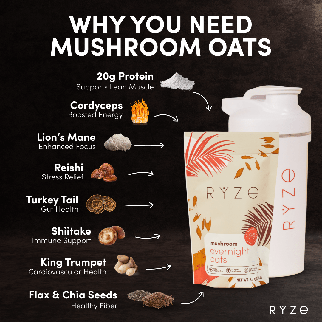 Mushroom Overnight Oats Pack (14 Servings) - C48I