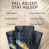 RYZE Hot Cocoa - with 6 Sleep Superfoods to Help Fall Asleep and Stay Asleep - WMZK